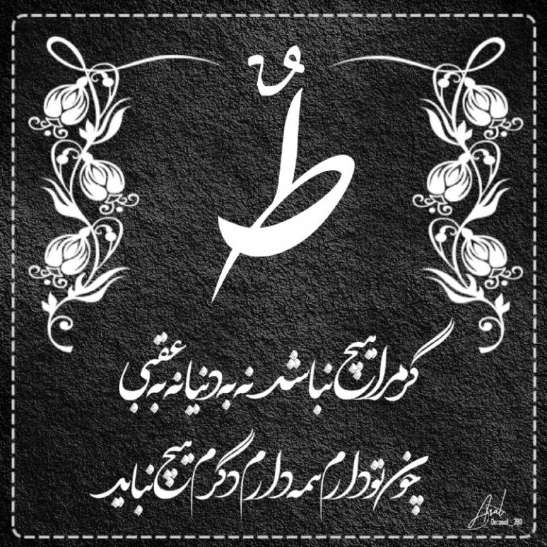 پروفایل تلگرام ط ،گر مرا هیچ نه
